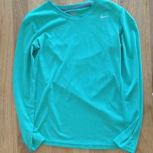 Green nike dri-fit long sleeve